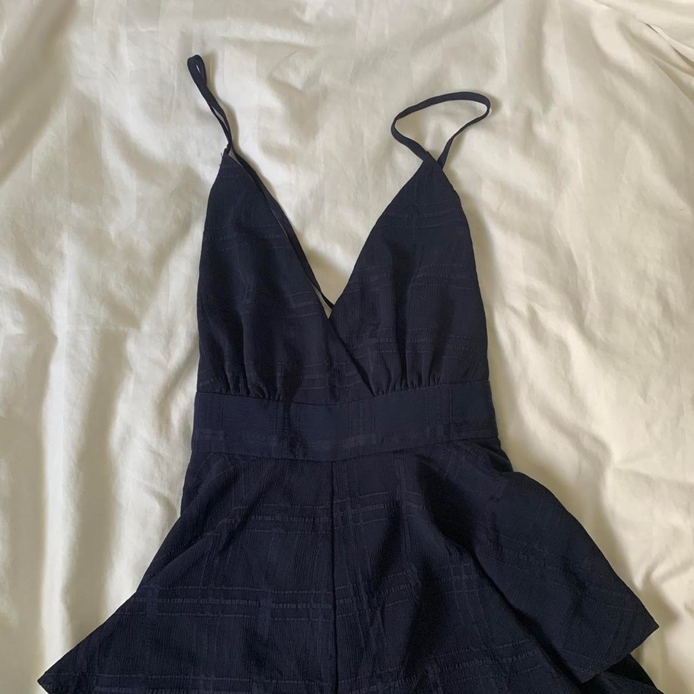 Saints + Secrets Navy Blue Romper